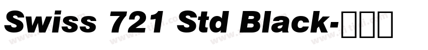 Swiss 721 Std Black字体转换